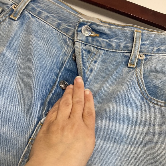 Everlane The 90s Cheeky Jean Womens 31 Ankle Light Blue High Waist Straight Leg - Picture 6 of 13